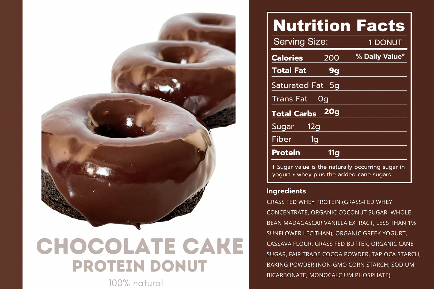 Chocolate Cake Protein Donut
