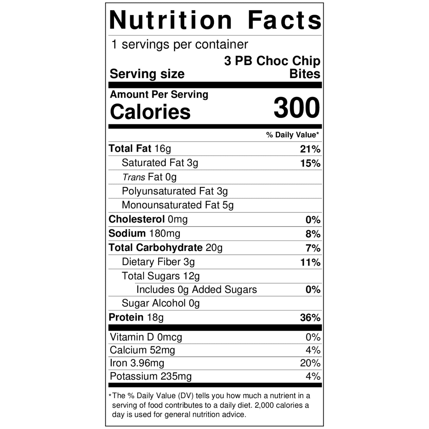 Peanut Butter Chocolate Chip Protein Bites