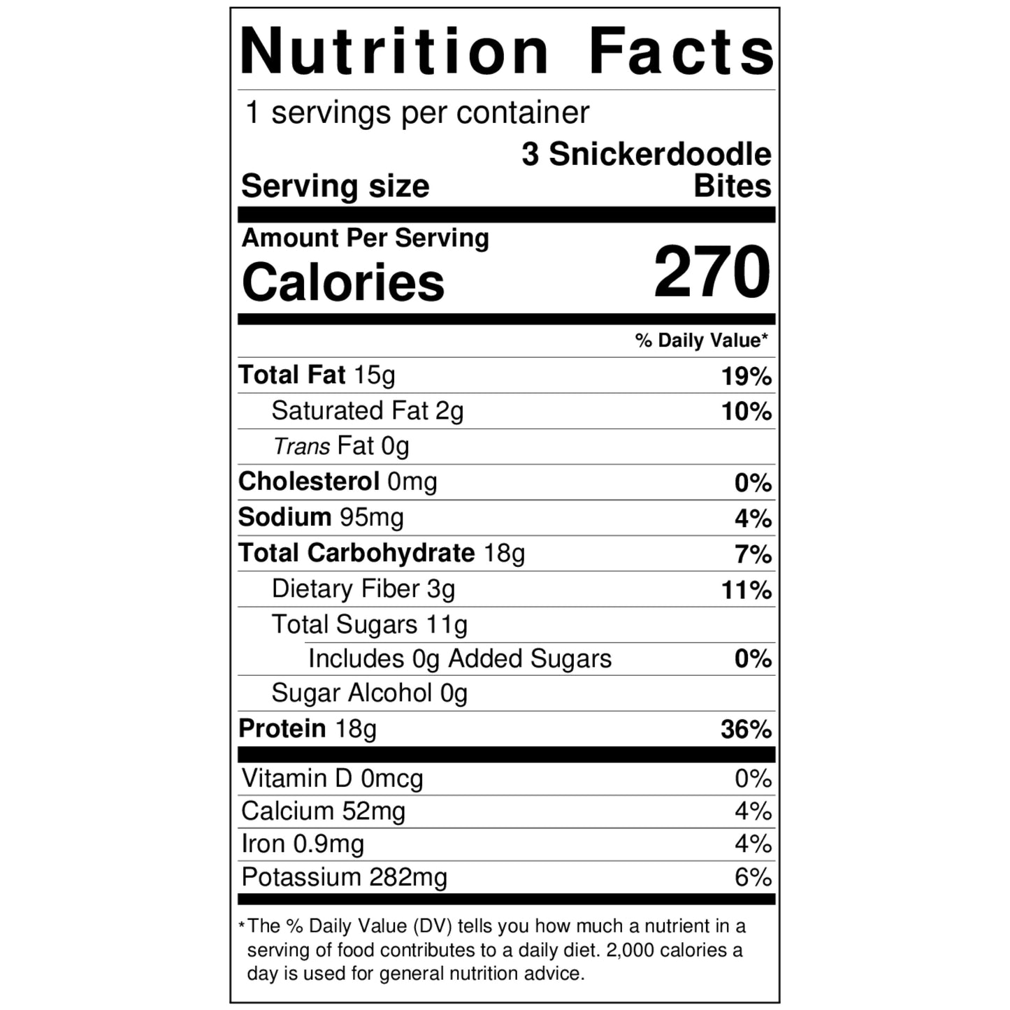 Snickerdoodle Protein Bites